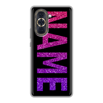 Силиконовый чехол на Huawei Nova 10 с принтом NAME