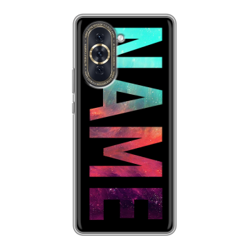 Силиконовый чехол на Huawei Nova 10 с принтом NAME