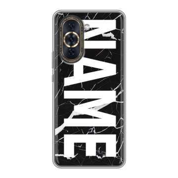 Силиконовый чехол на Huawei Nova 10 Pro с принтом NAME
