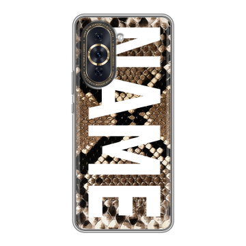 Силиконовый чехол на Huawei Nova 10 Pro с принтом NAME