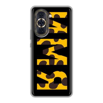 Силиконовый чехол на Huawei Nova 10 Pro с принтом ИМЯ