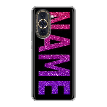 Силиконовый чехол на Huawei Nova 10 Pro с принтом NAME