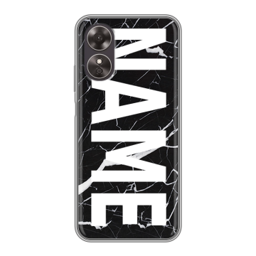 Силиконовый чехол на OPPO A17 с принтом NAME