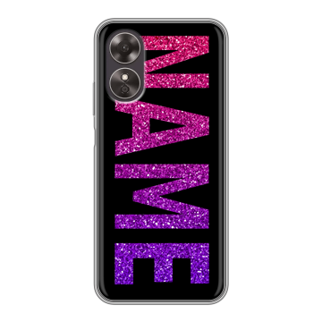 Силиконовый чехол на OPPO A17 с принтом NAME