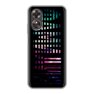 Силиконовый чехол на OPPO A17 с принтом ФАМИЛИЯ