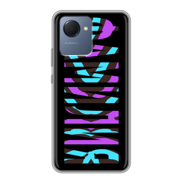 Силиконовый чехол на Realme Narzo 50i Prime с принтом ФАМИЛИЯ