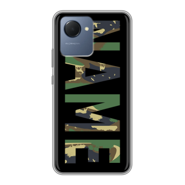 Силиконовый чехол на Realme Narzo 50i Prime с принтом NAME