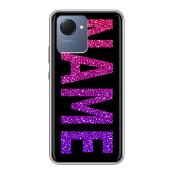Силиконовый чехол на Realme Narzo 50i Prime с принтом NAME