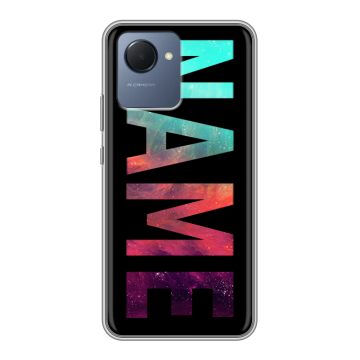 Силиконовый чехол на Realme Narzo 50i Prime с принтом NAME