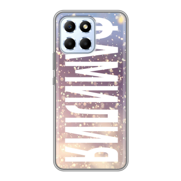 Силиконовый чехол на Huawei Honor X6 с принтом ФАМИЛИЯ