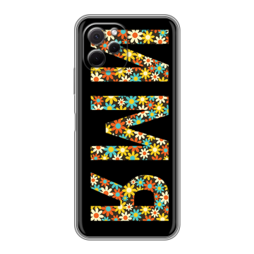 Силиконовый чехол на Huawei Nova Y61 с принтом ИМЯ