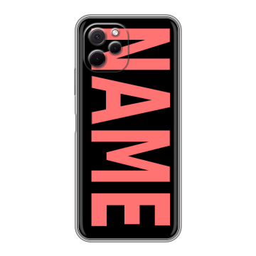 Силиконовый чехол на Huawei Nova Y61 с принтом NAME