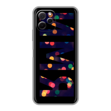 Силиконовый чехол на Huawei Nova Y61 с принтом ИМЯ
