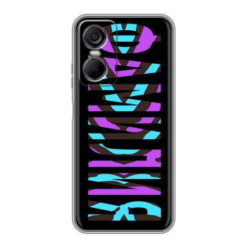 Силиконовый чехол на Tecno Pop 6 Pro с принтом ФАМИЛИЯ