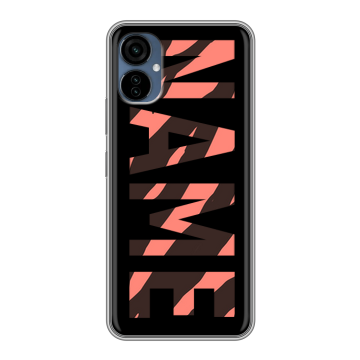 Силиконовый чехол на Tecno Camon 19 Neo с принтом NAME