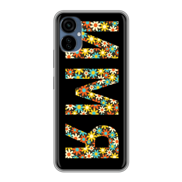Силиконовый чехол на Tecno Camon 19 Neo с принтом ИМЯ