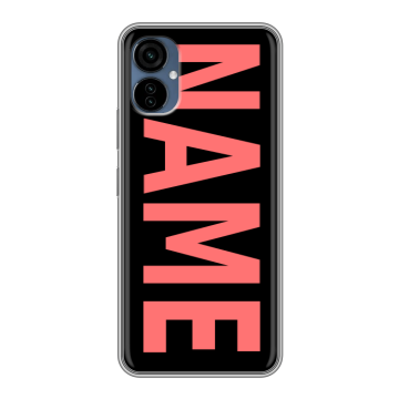 Силиконовый чехол на Tecno Camon 19 Neo с принтом NAME