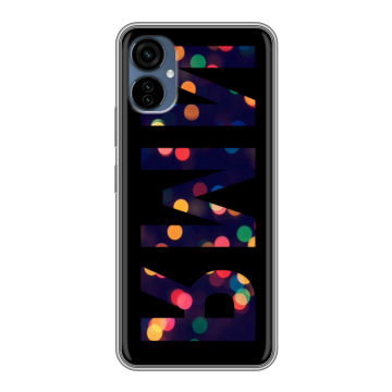 Силиконовый чехол на Tecno Camon 19 Neo с принтом ИМЯ