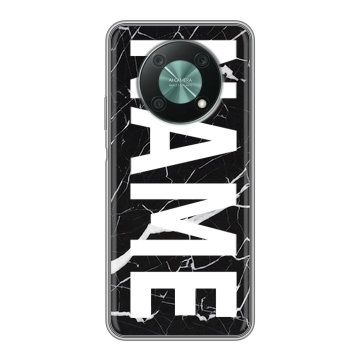 Силиконовый чехол на Huawei Nova Y90 с принтом NAME