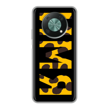 Силиконовый чехол на Huawei Nova Y90 с принтом ИМЯ