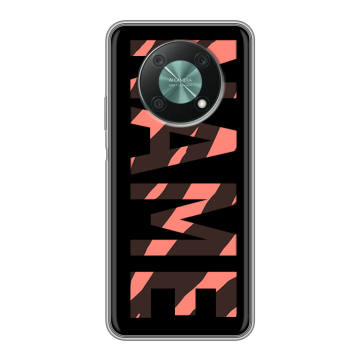 Силиконовый чехол на Huawei Nova Y90 с принтом NAME