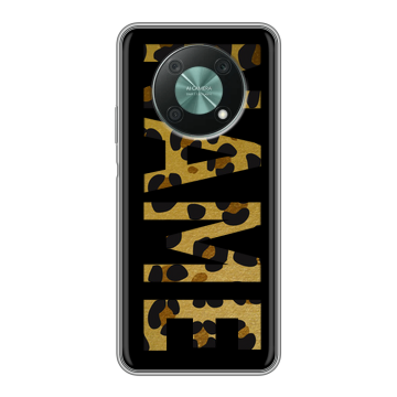 Силиконовый чехол на Huawei Nova Y90 с принтом NAME