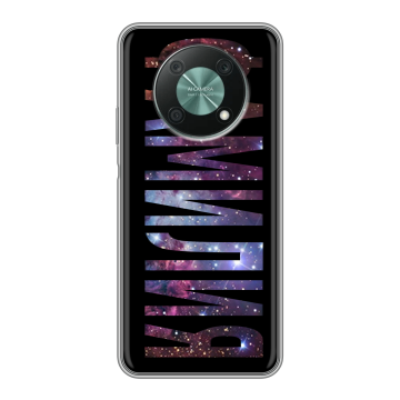 Силиконовый чехол на Huawei Nova Y90 с принтом ФАМИЛИЯ