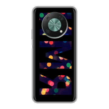 Силиконовый чехол на Huawei Nova Y90 с принтом ИМЯ