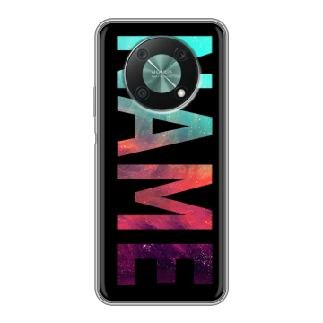 Силиконовый чехол на Huawei Nova Y90 с принтом NAME