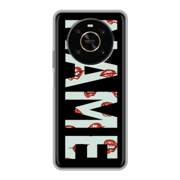 Силиконовый чехол на Huawei Honor X9 с принтом NAME