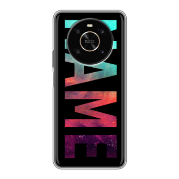 Силиконовый чехол на Huawei Honor X9 с принтом NAME