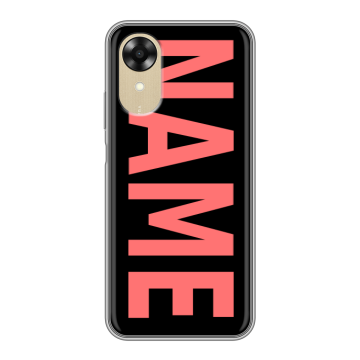 Силиконовый чехол на OPPO A17k с принтом NAME