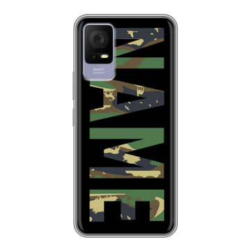 Силиконовый чехол на TCL 405 с принтом NAME