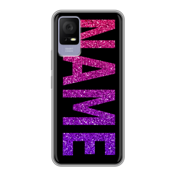 Силиконовый чехол на TCL 405 с принтом NAME
