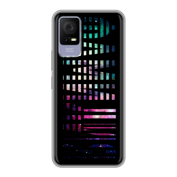 Силиконовый чехол на TCL 405 с принтом ФАМИЛИЯ