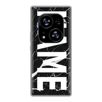 Силиконовый чехол на Tecno Phantom X2 с принтом NAME