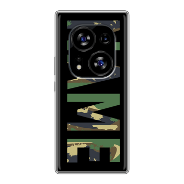 Силиконовый чехол на Tecno Phantom X2 с принтом NAME