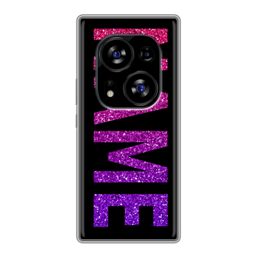 Силиконовый чехол на Tecno Phantom X2 с принтом NAME