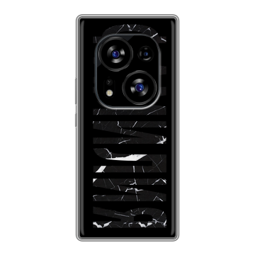 Силиконовый чехол на Tecno Phantom X2 с принтом ФАМИЛИЯ