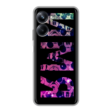 Силиконовый чехол на Realme 10 Pro с принтом ИМЯ