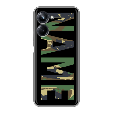 Силиконовый чехол на Realme 10 Pro с принтом NAME