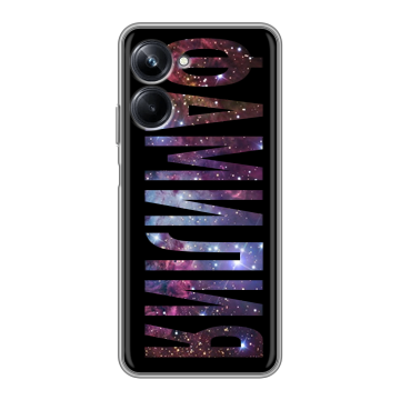 Силиконовый чехол на Realme 10 Pro с принтом ФАМИЛИЯ