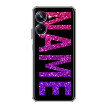 Силиконовый чехол на Realme 10 Pro с принтом NAME