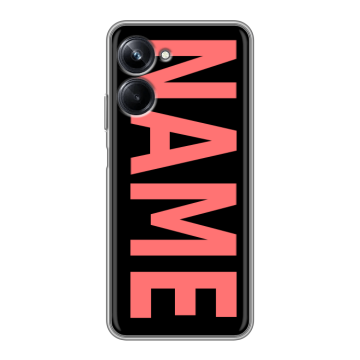 Силиконовый чехол на Realme 10 Pro с принтом NAME