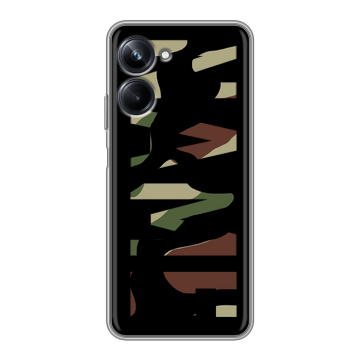 Силиконовый чехол на Realme 10 Pro с принтом NAME