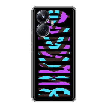 Силиконовый чехол на Realme 10 Pro Plus с принтом ФАМИЛИЯ
