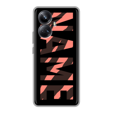 Силиконовый чехол на Realme 10 Pro Plus с принтом NAME