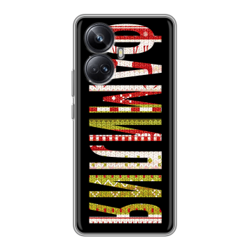 Силиконовый чехол на Realme 10 Pro Plus с принтом ФАМИЛИЯ