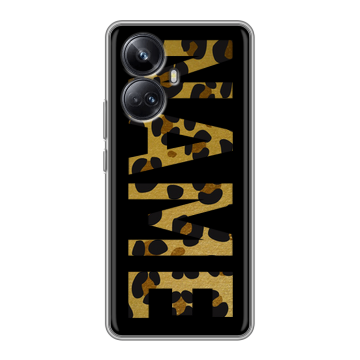 Силиконовый чехол на Realme 10 Pro Plus с принтом NAME