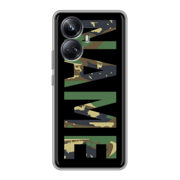 Силиконовый чехол на Realme 10 Pro Plus с принтом NAME
